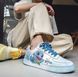 Яркие мужские кроссовки жолтые и синие с рисунками покемонов - Пикачу и Сквиртл DO20460-6 фото 2