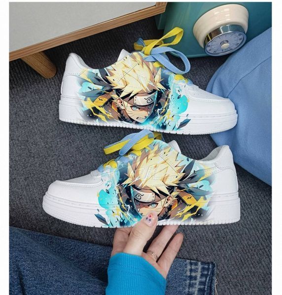 Стильні кросівки Аніме Наруто - низькі кеди з яскравими принтом манга Naruto DO20468-9 фото