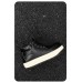 Чоловічі чорні ретро черевики на високій білій підошві платформи
