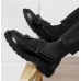  Чоловічі лакові чорні туфлі лофери з пензликом