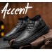 Классические черные ботинки туфли мужские с резинкой