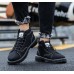 Тканевые мужские низкие ботинки черные