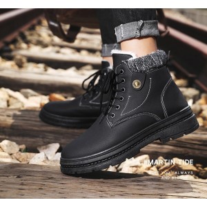 Чоловічі черевики чорні на зиму
