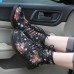 Черные женские ботинки с цветочным принтом