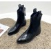 Низкие ботинки казаки женские черные