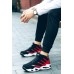 Спортивные крутые кроссовки черный + красный