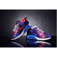 Мужские кроссовки с фиолетовым принтом космос