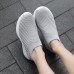 Жіночі кросівки сітка носки без шнурків сірі