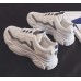 Универсальные кроссовки белые с рефлективными полосками