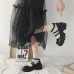 Туфли в стиле лолита - ретро черные на высокой подошве с ремешками