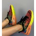 Цветные кроссовки с градиентной подошвой