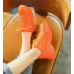 Оранжевые женские кроссовки летние