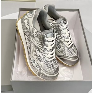 Качественные летние серебряные кроссовки с крупной сеткой – в стиле ретро Orbit flash Mary Jane