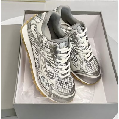 Качественные летние серебряные кроссовки с крупной сеткой – в стиле ретро Orbit flash Mary Jane