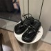 Винтажные сандали-вьетнамки на грубой подошве  черные