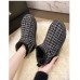 Низкие теплые ботинки валенки твидовые - черные