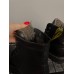 Женские зимние классические ботинки черные - натуральная кожа с мехом и на низкой ходу